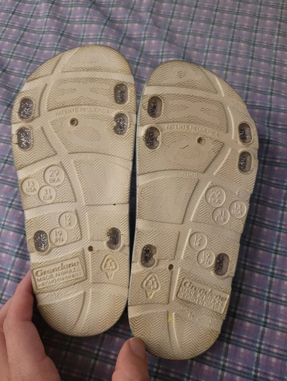 Kids Glitter Slide Sandals Size 13